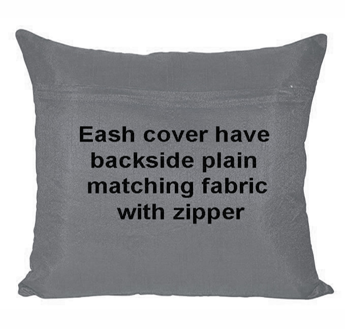 16x16 a back with zipper grey